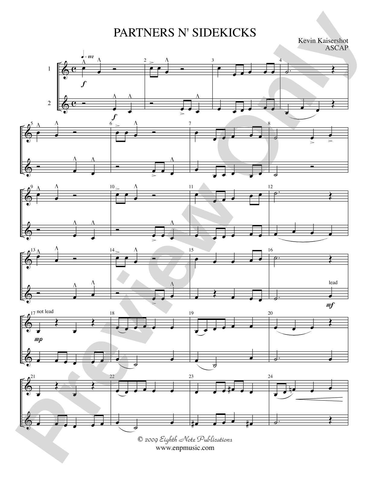 Partners n' Sidekicks: 2 Clarinets Part(s)