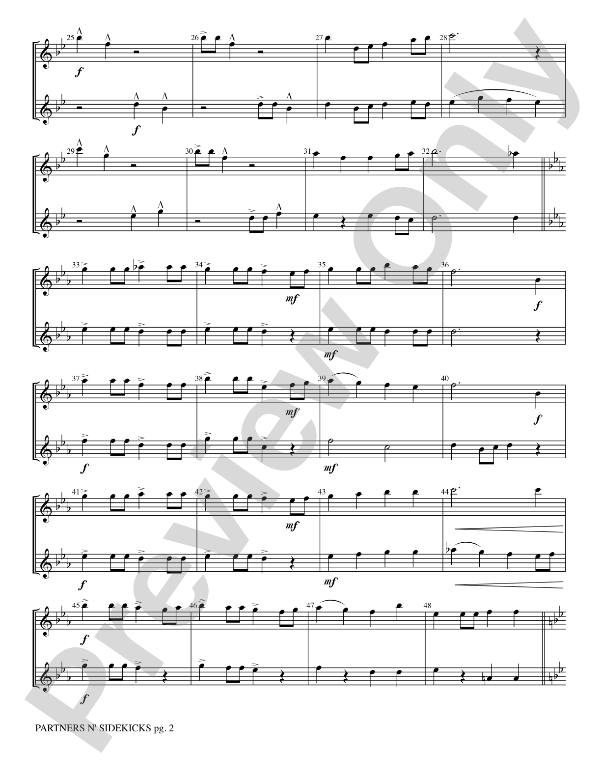 Partners n' Sidekicks: 2 Flutes Part(s)