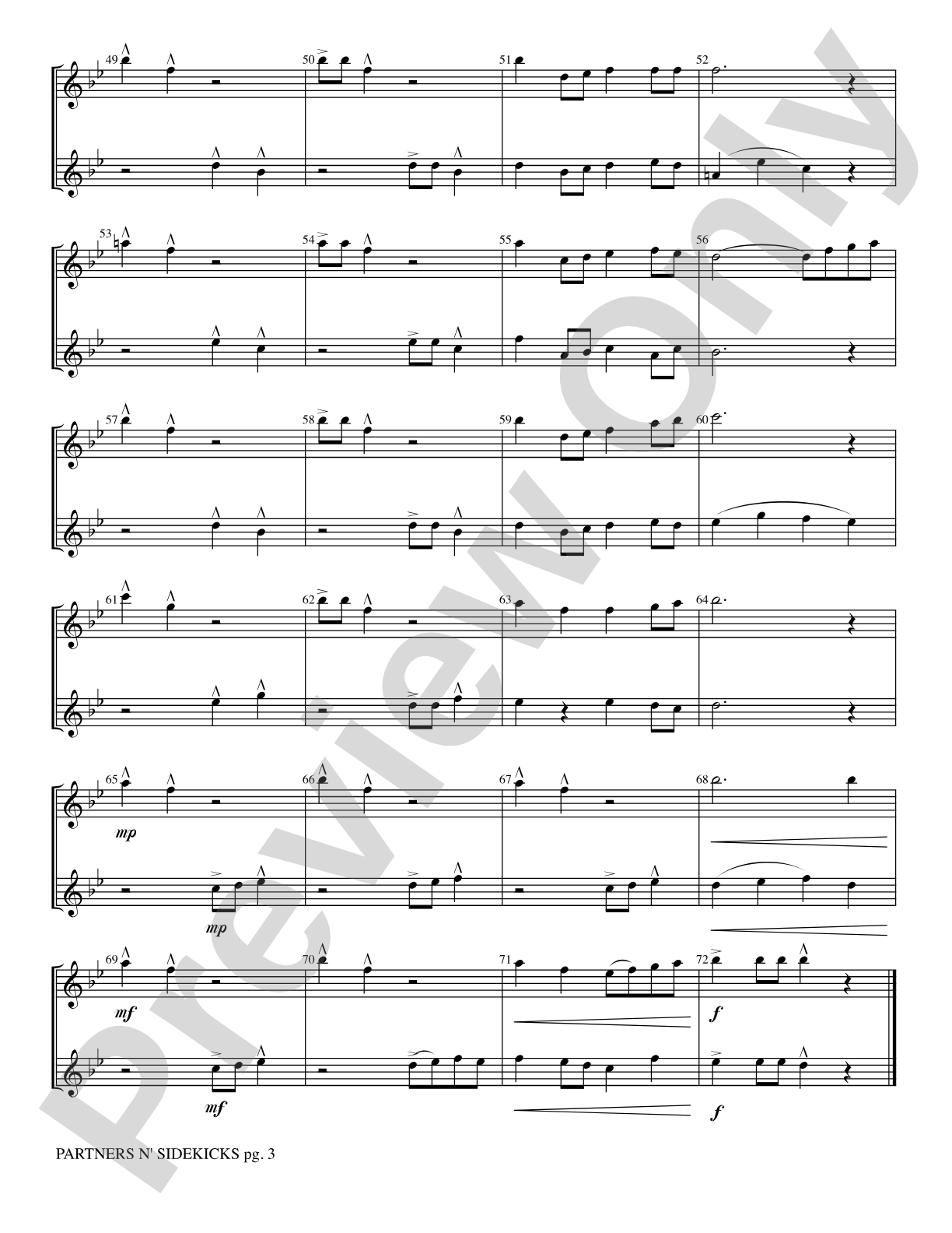 Partners n' Sidekicks: 2 Flutes Part(s)