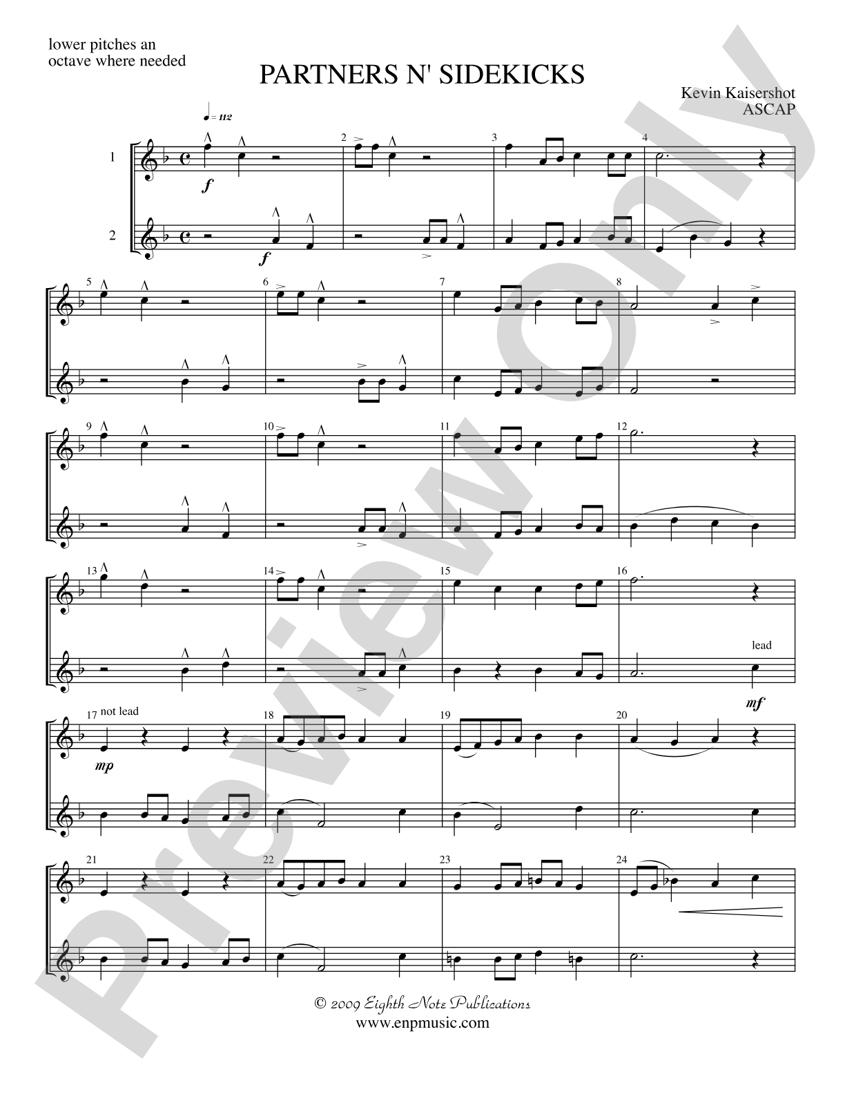 Partners n' Sidekicks: 2 F Horns Part(s)
