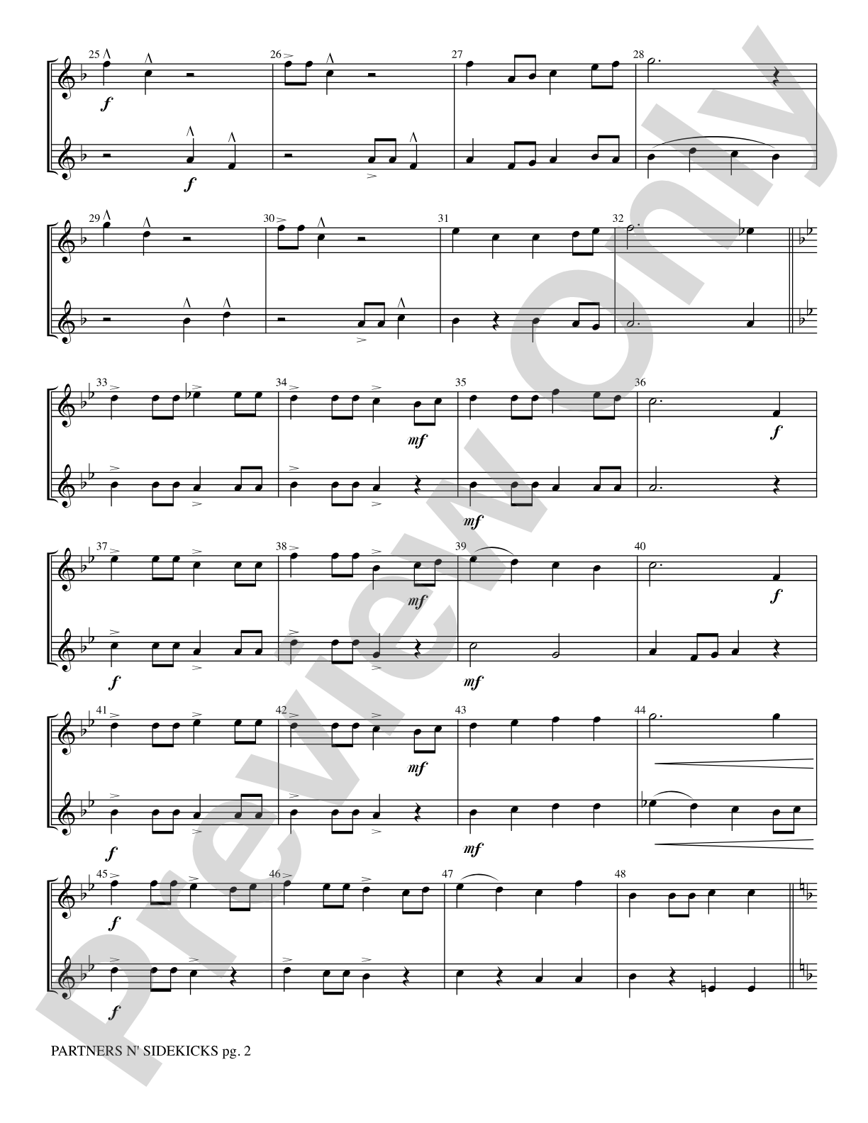 Partners n' Sidekicks: 2 F Horns Part(s)