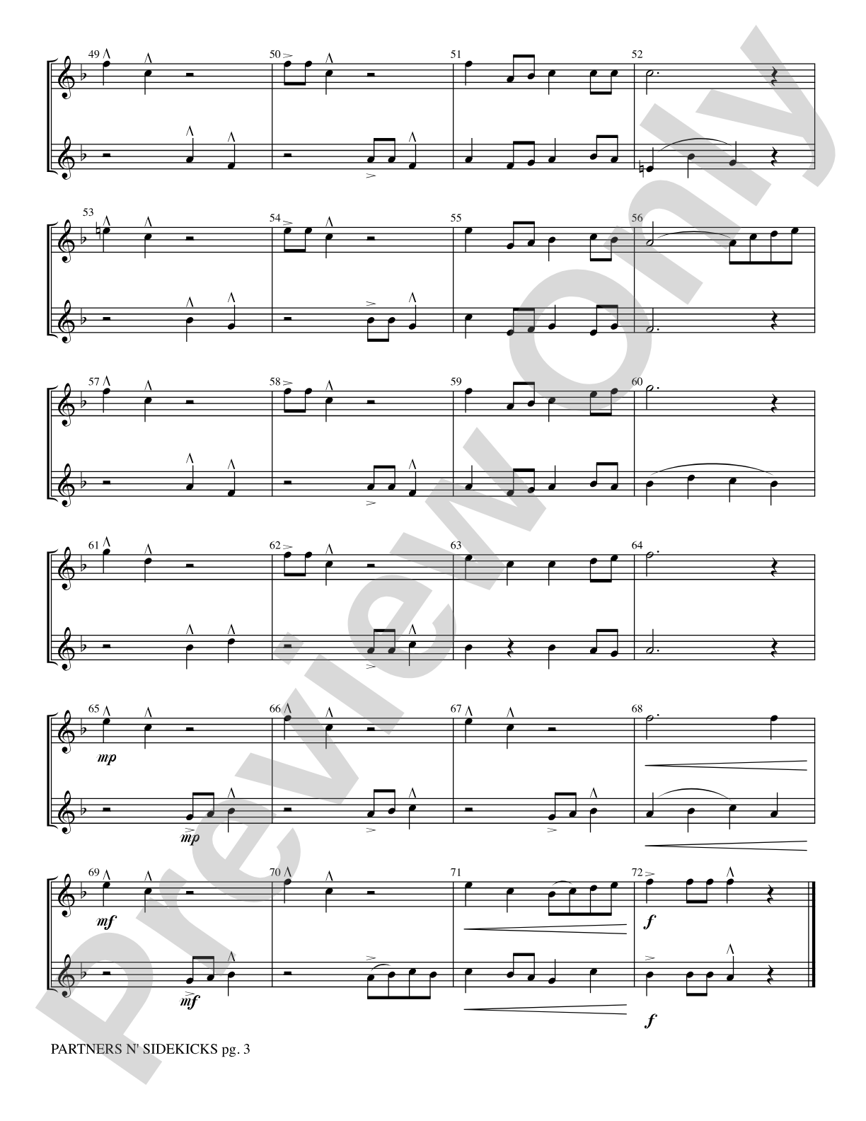 Partners n' Sidekicks: 2 F Horns Part(s)