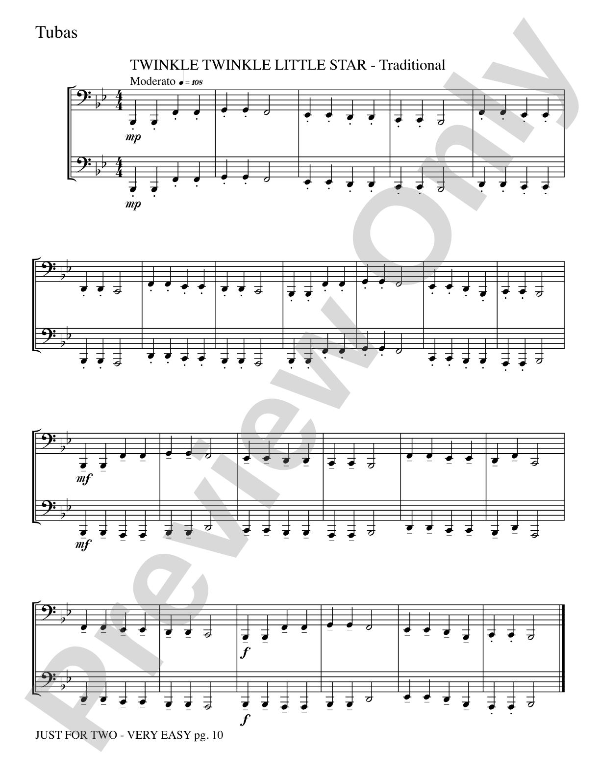 Just for Two: 2 Tubas Part(s)