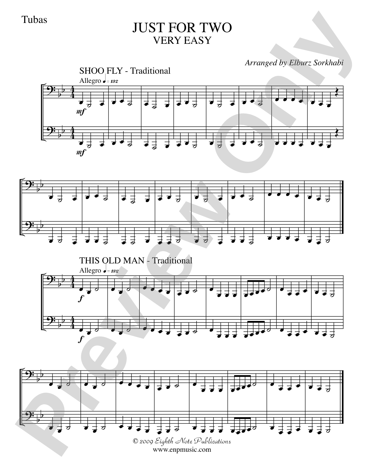 Just for Two: 2 Tubas Part(s)