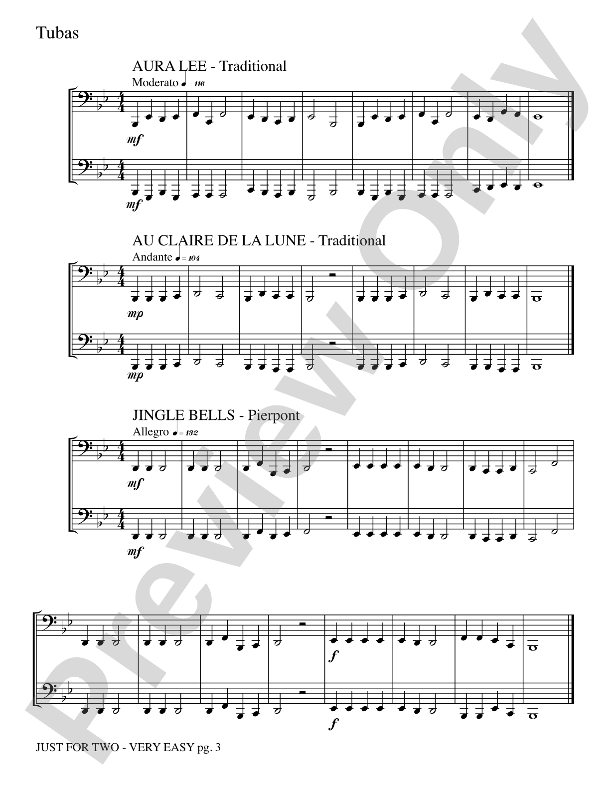 Just for Two: 2 Tubas Part(s)