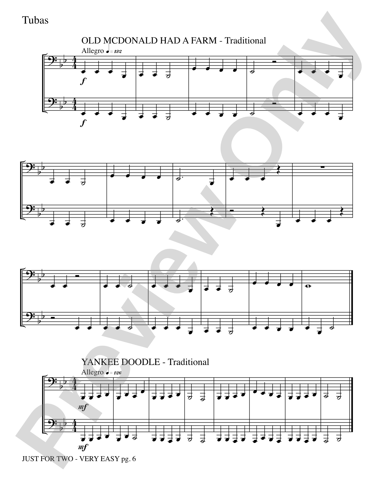 Just for Two: 2 Tubas Part(s)