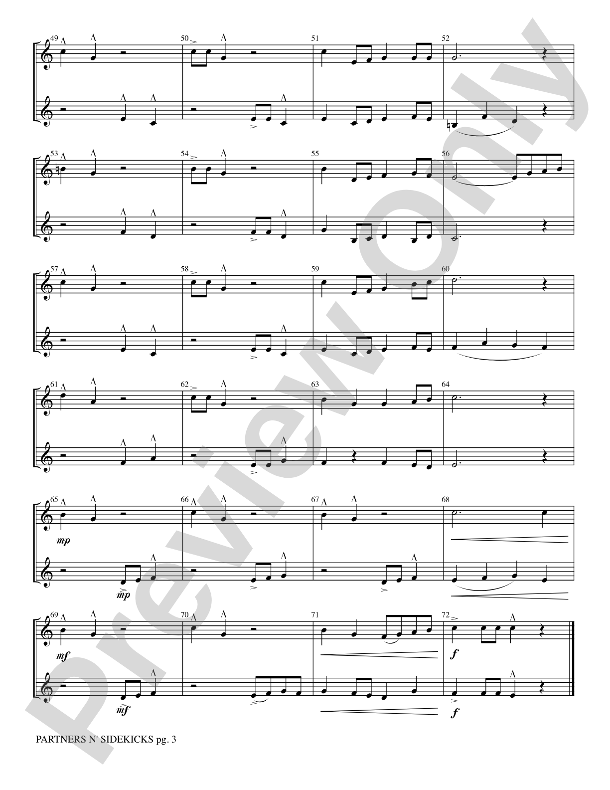 Partners n' Sidekicks: 2 Trumpets Part(s)