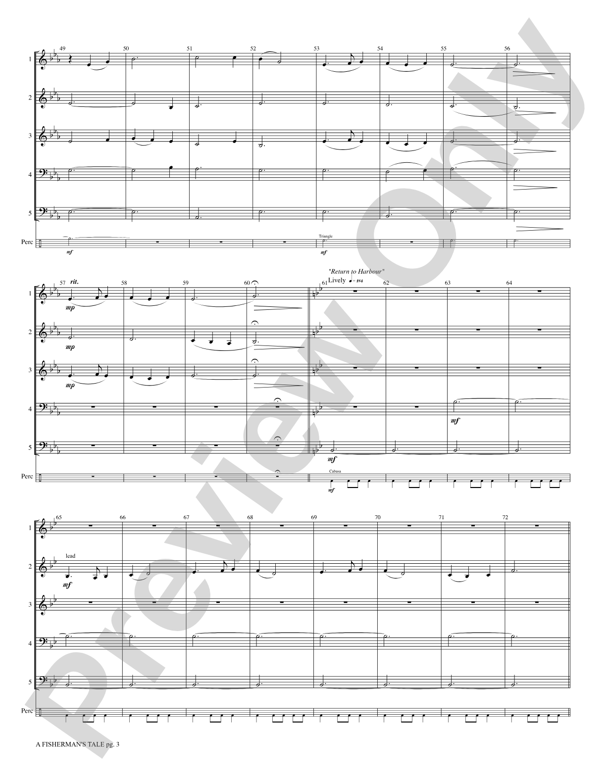 A Fisherman's Tale: Interchangeable Woodwind Ensemble Score & Parts
