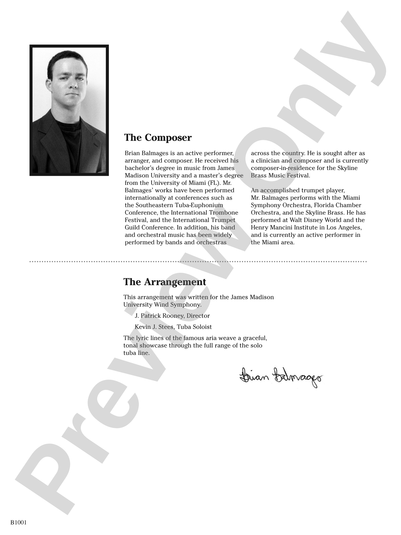 O Mio Babbino Caro (from Puccini's <i>Gianni Schicchi</i>): Concert Band Conductor Score & Parts