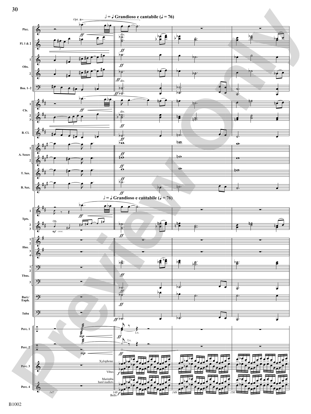 Invictus: Concert Band Conductor Score & Parts