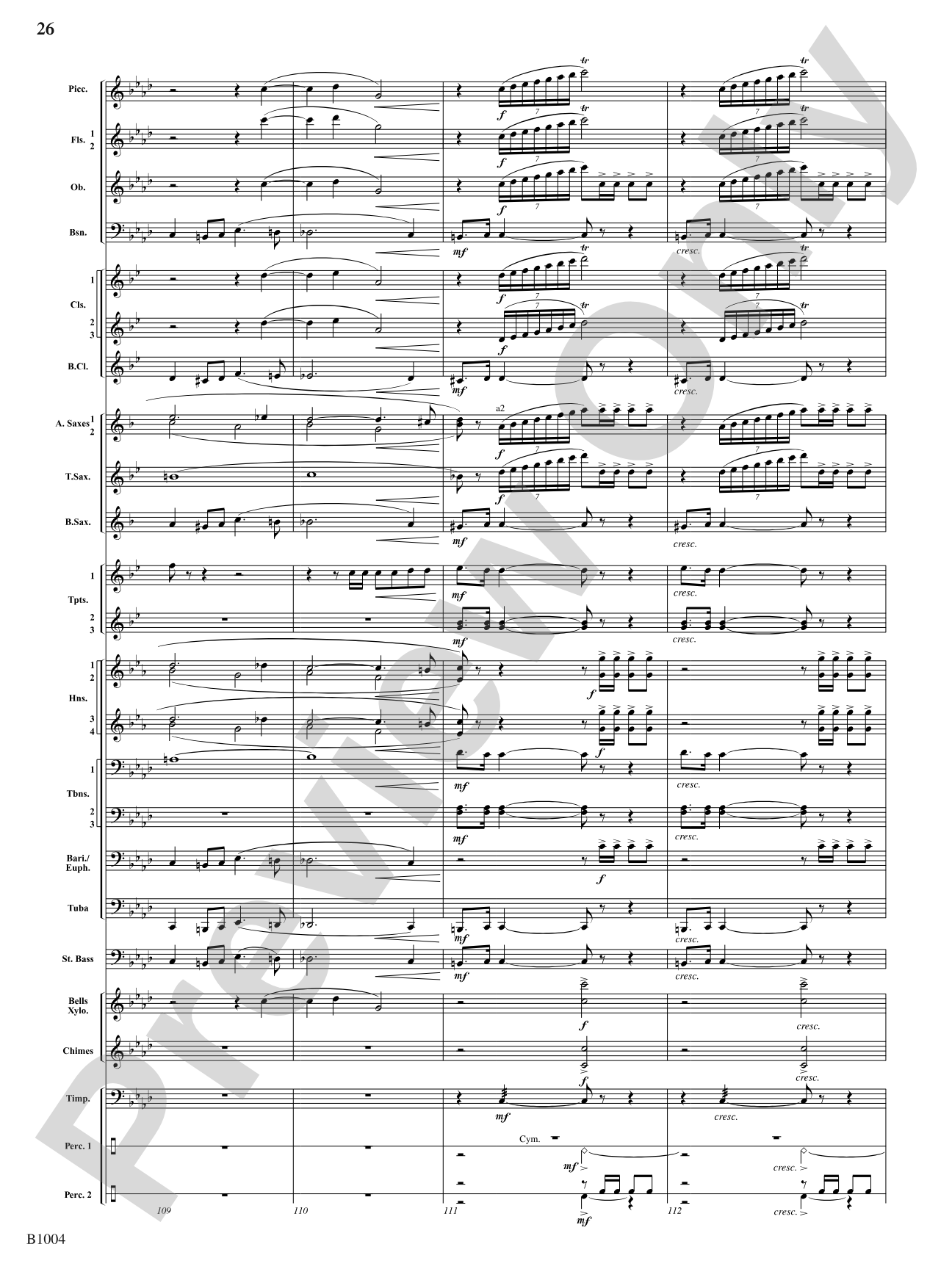 Sanctuary: Concert Band Conductor Score & Parts