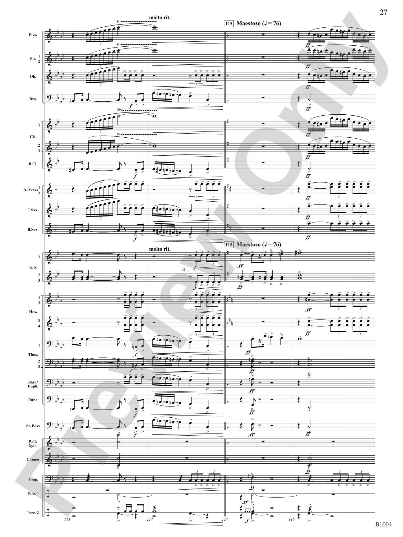 Sanctuary: Concert Band Conductor Score & Parts