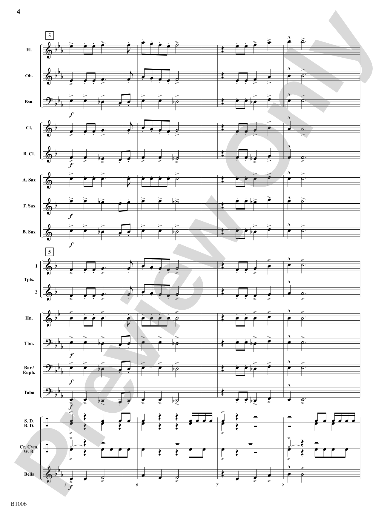 Proclamation: Concert Band Conductor Score & Parts