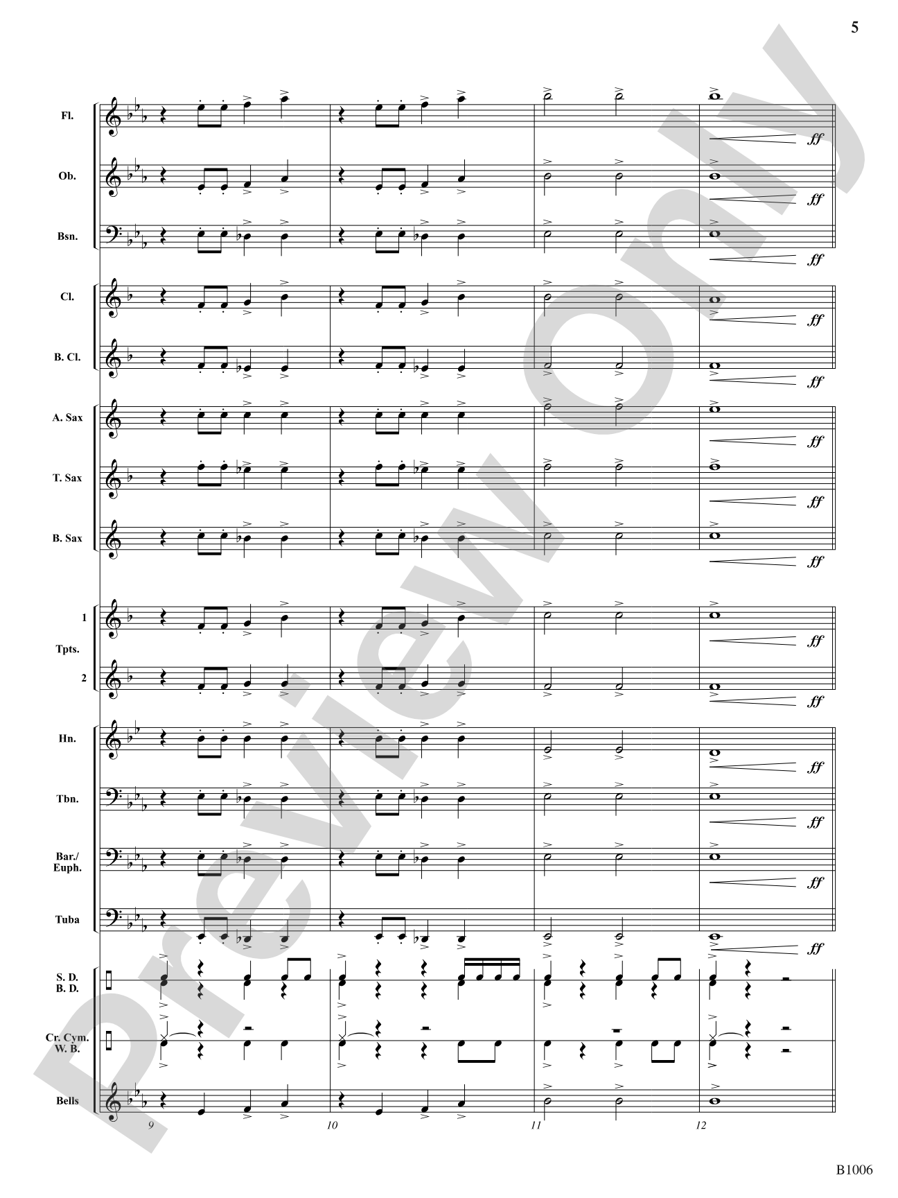 Proclamation: Concert Band Conductor Score & Parts