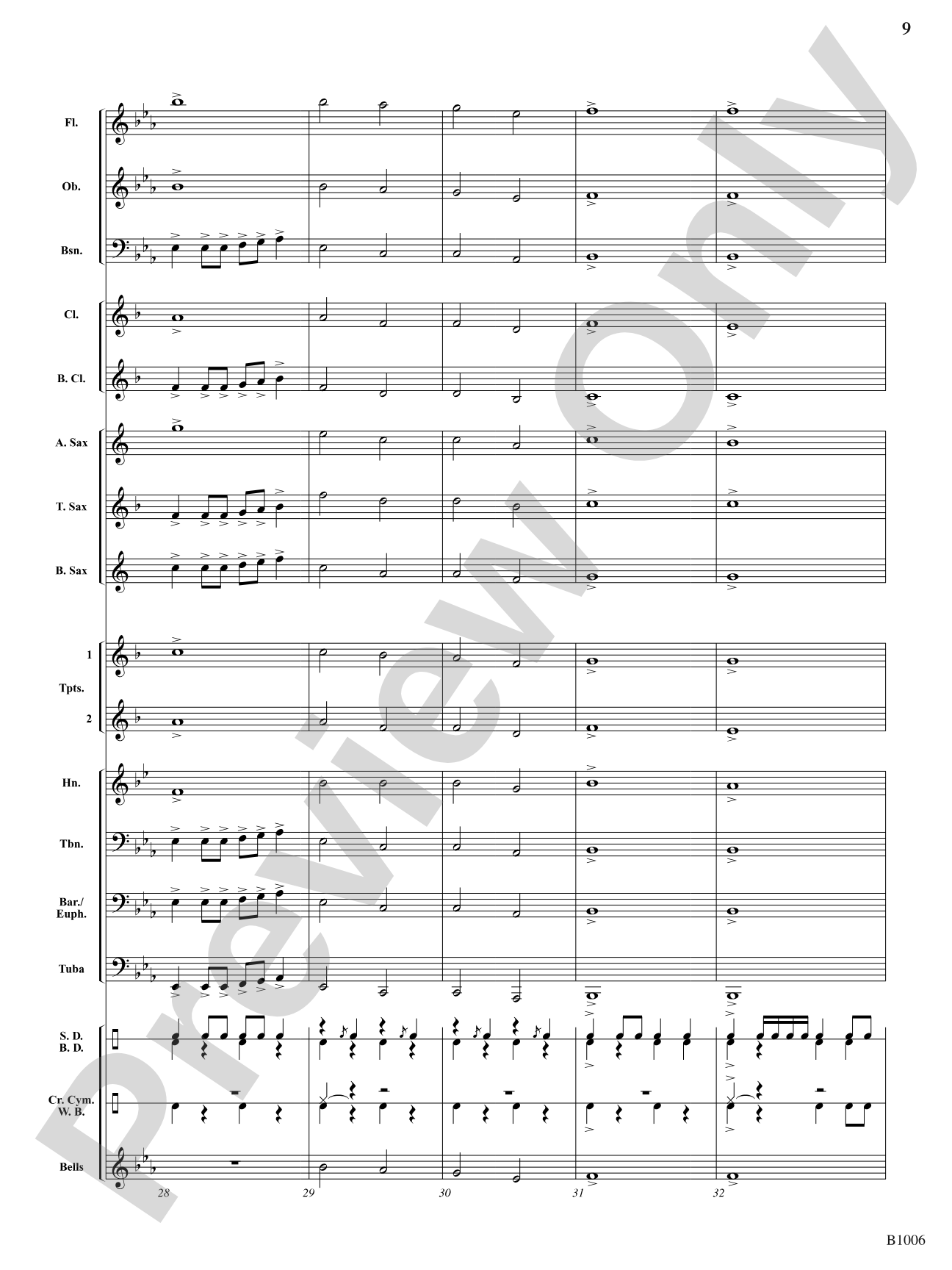 Proclamation: Concert Band Conductor Score & Parts