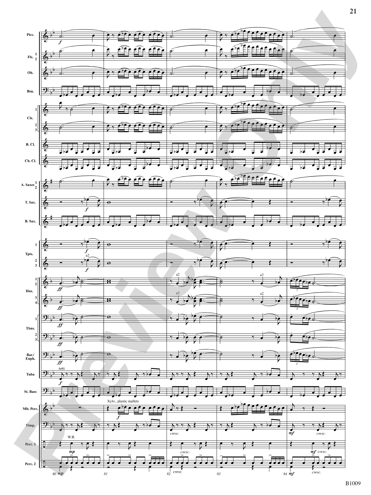 In Glory Triumphant: Concert Band Conductor Score & Parts