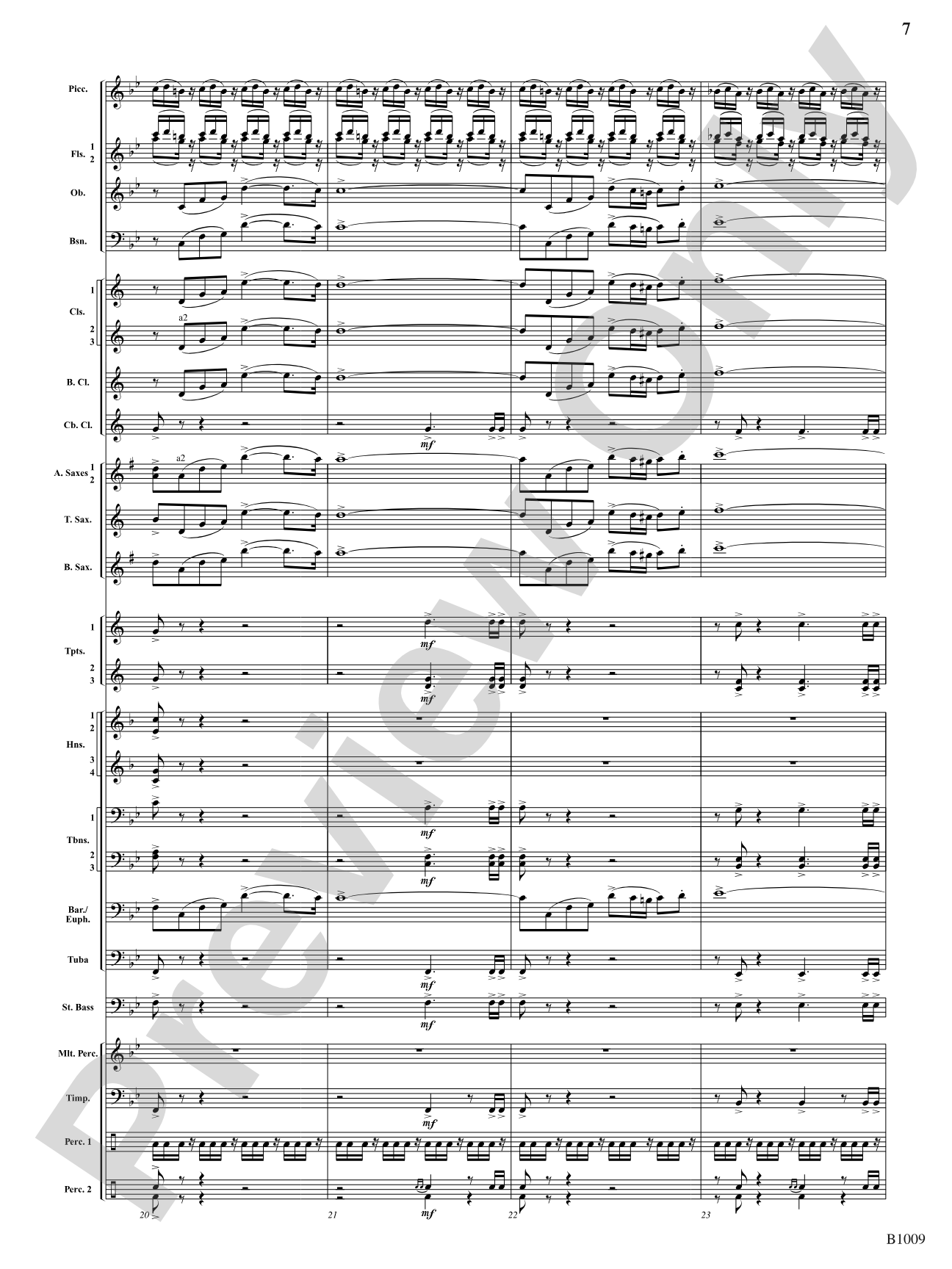 In Glory Triumphant: Concert Band Conductor Score & Parts