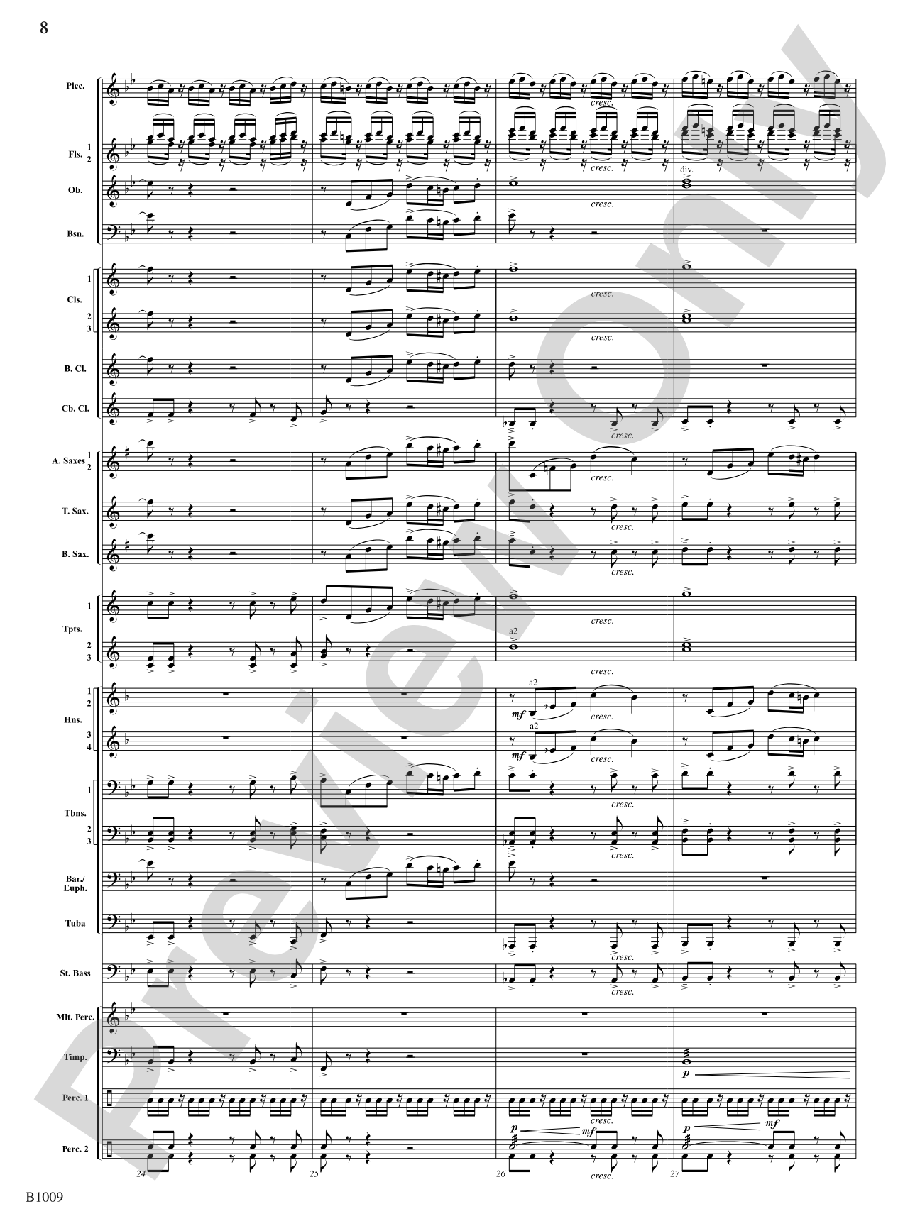 In Glory Triumphant: Concert Band Conductor Score & Parts