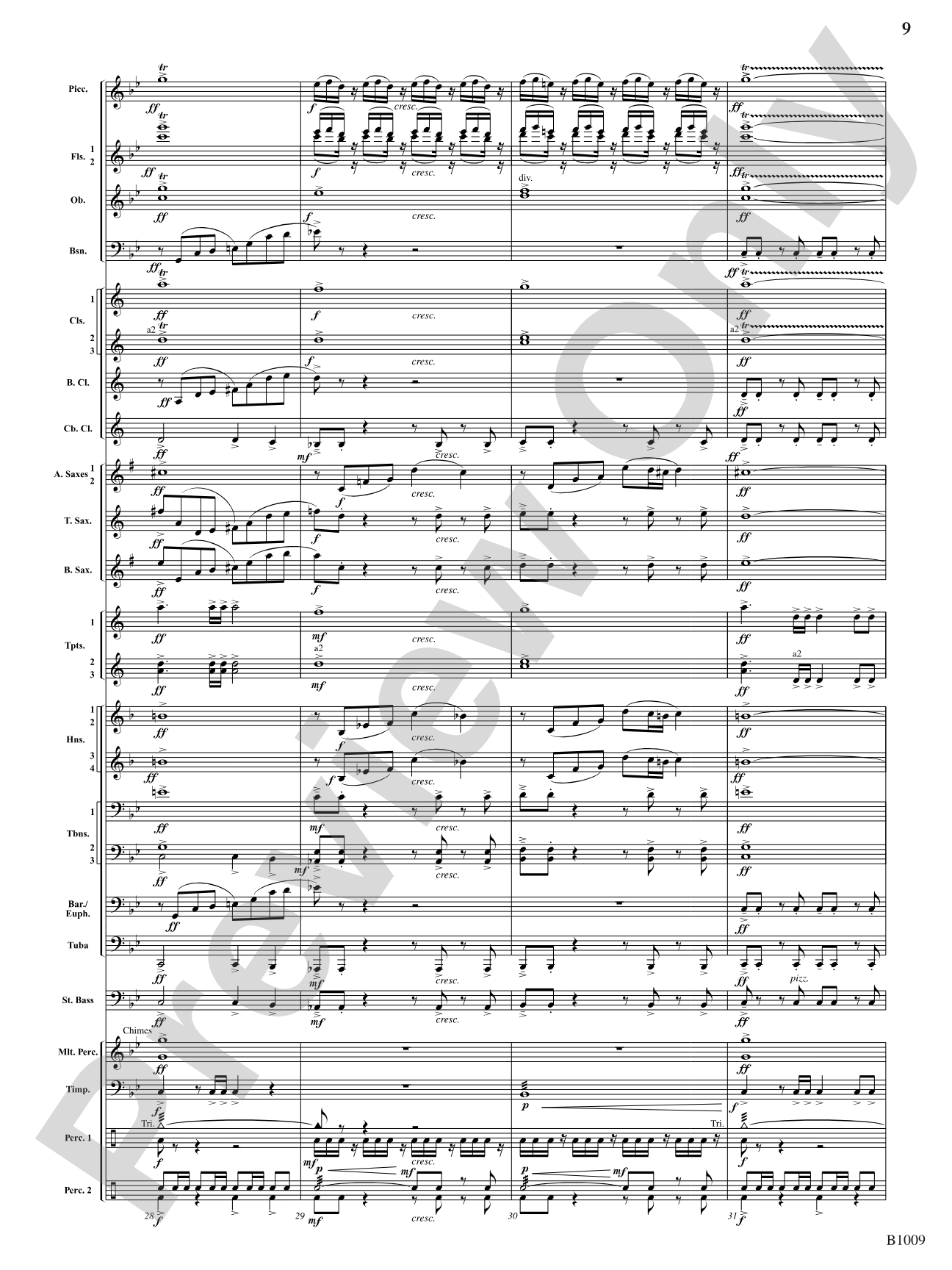 In Glory Triumphant: Concert Band Conductor Score & Parts
