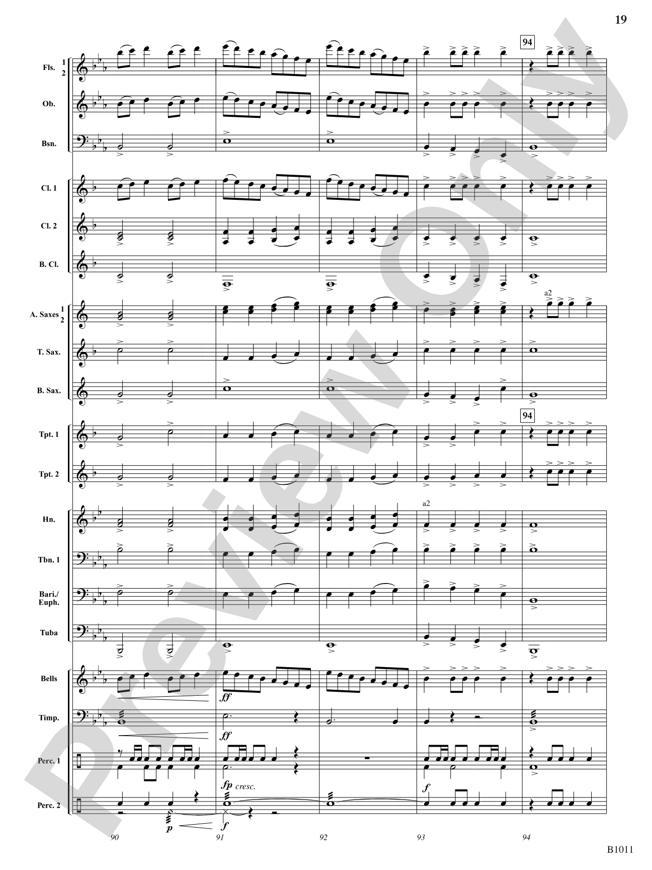 Ode to Joy: Concert Band Conductor Score & Parts