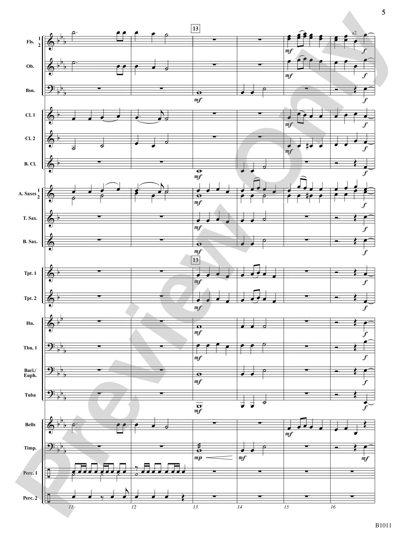 Ode to Joy: Concert Band Conductor Score & Parts