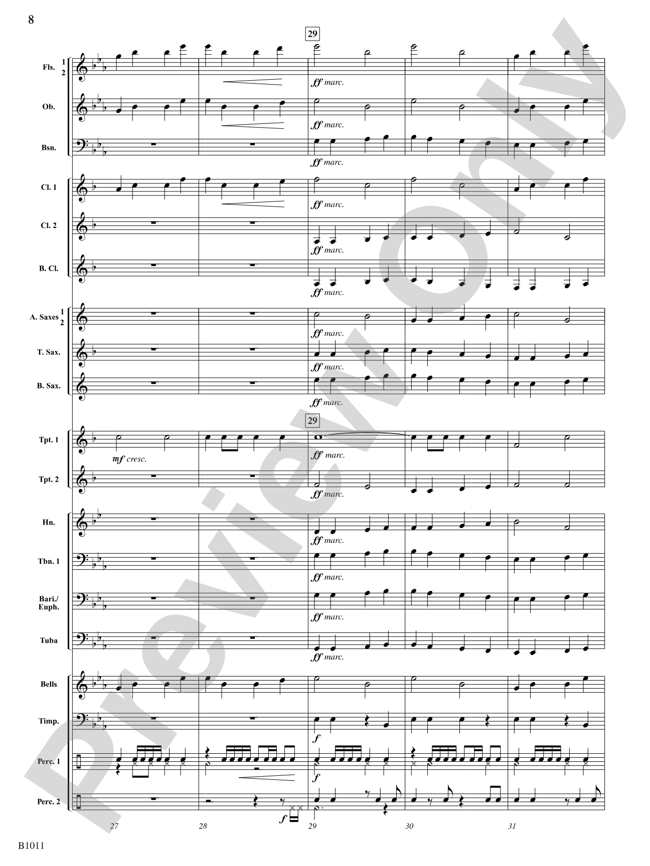 Ode to Joy: Concert Band Conductor Score & Parts