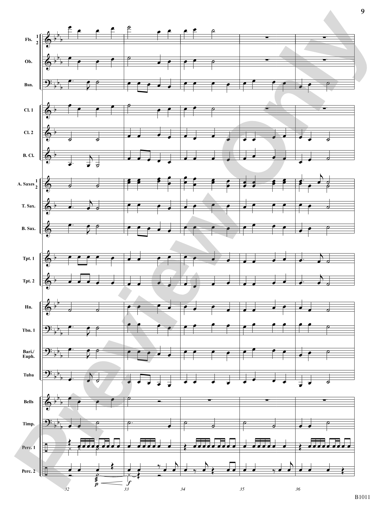 Ode to Joy: Concert Band Conductor Score & Parts