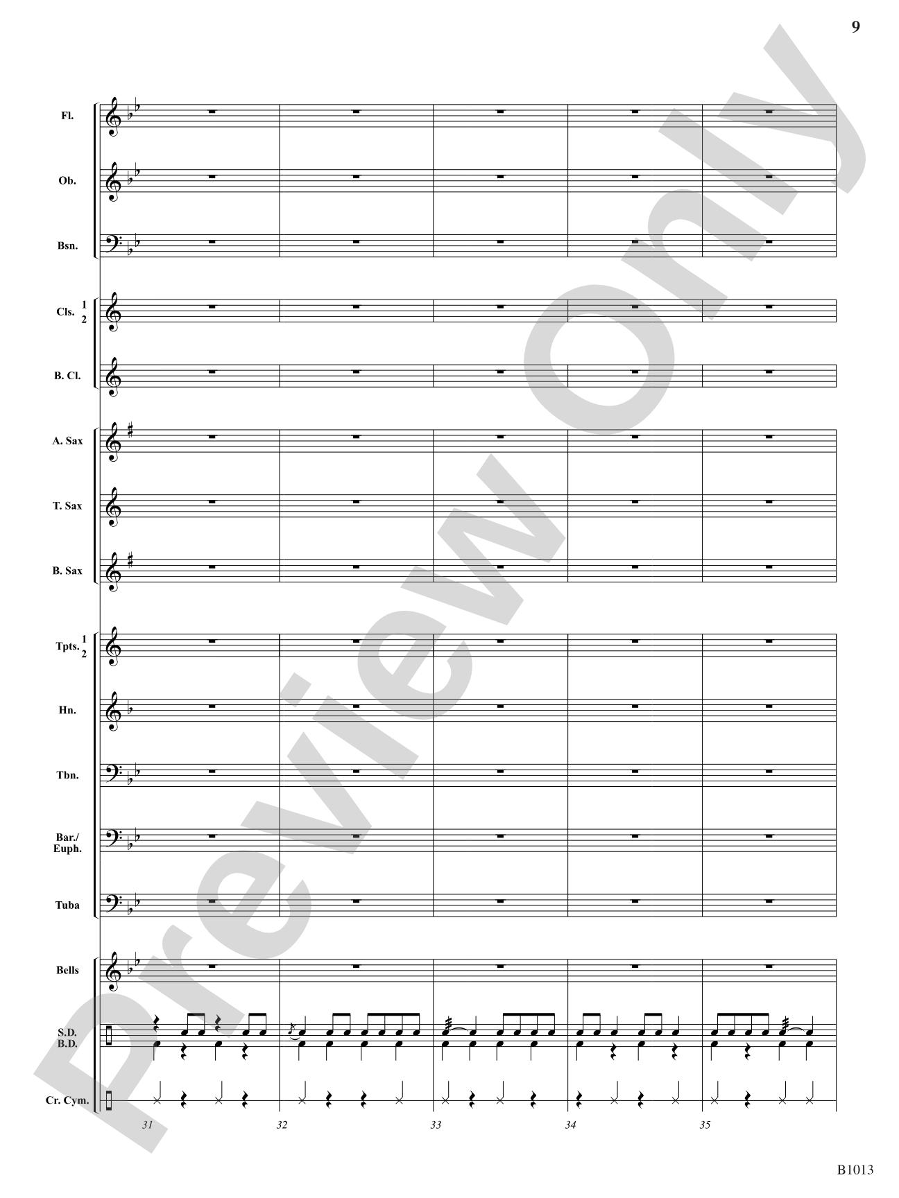 Emerald Bay: Concert Band Conductor Score & Parts
