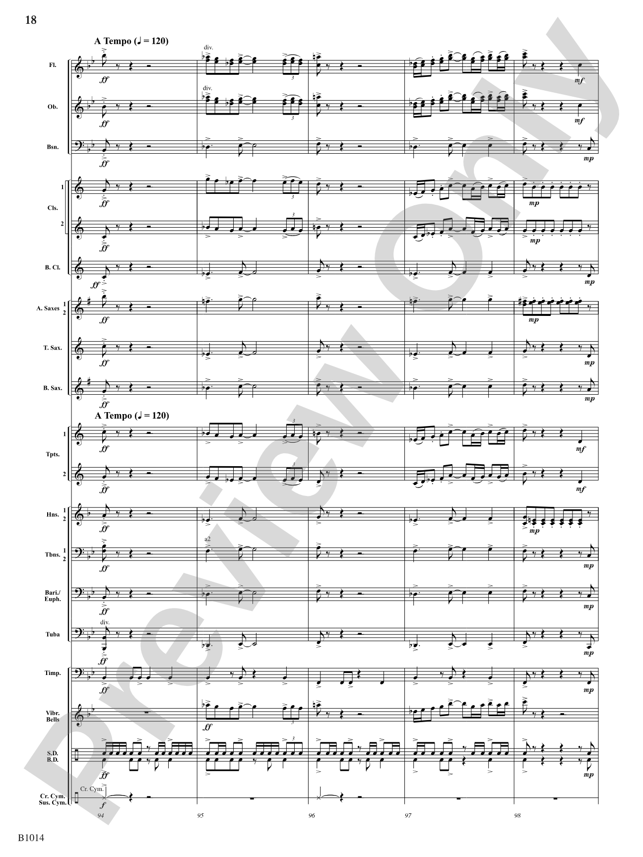 Adirondack Park: Concert Band Conductor Score & Parts