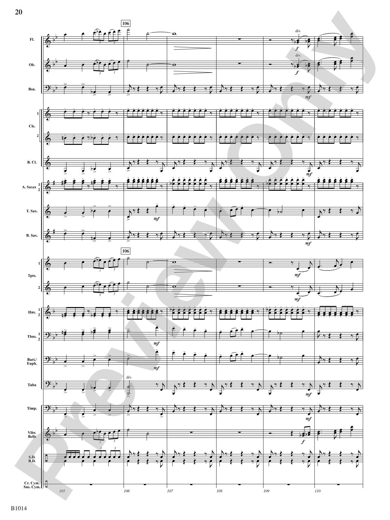 Adirondack Park: Concert Band Conductor Score & Parts