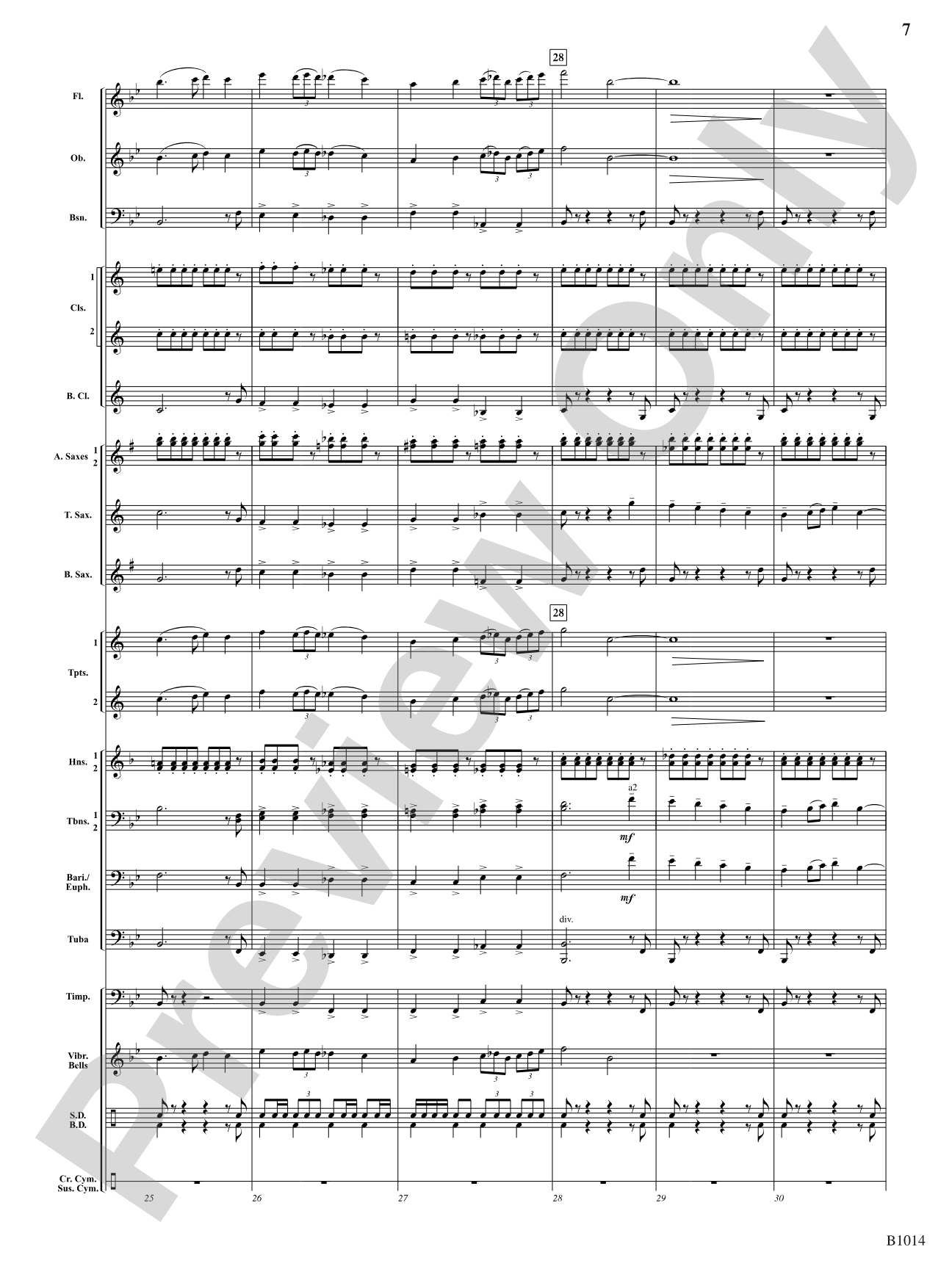 Adirondack Park: Concert Band Conductor Score & Parts