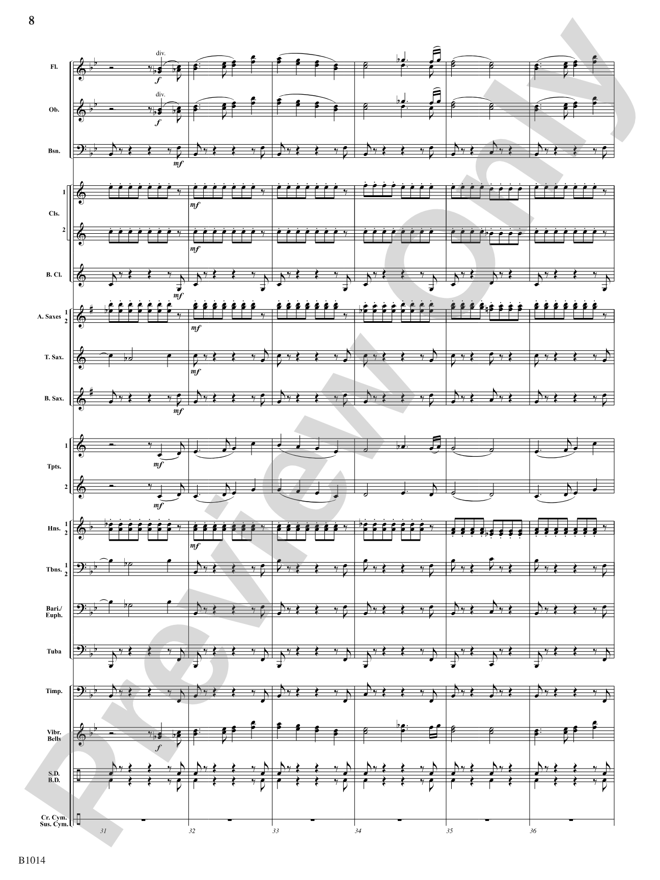 Adirondack Park: Concert Band Conductor Score & Parts