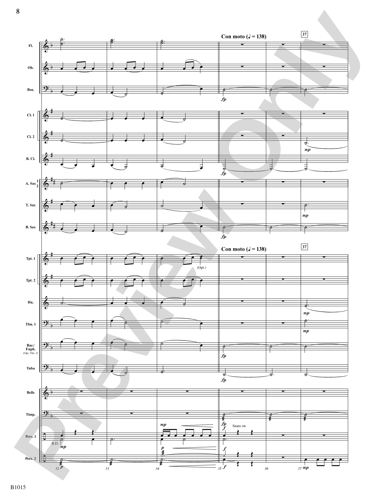 Phantom Ship: Concert Band Conductor Score & Parts