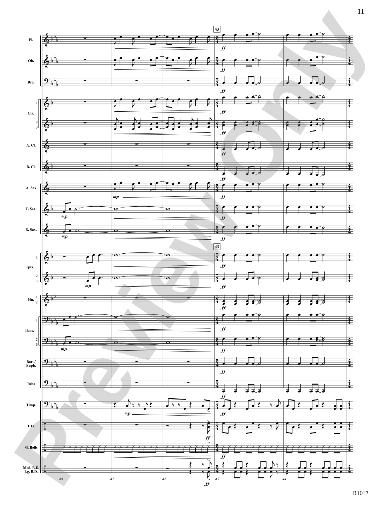 Warrior's Dance: Concert Band Conductor Score & Parts