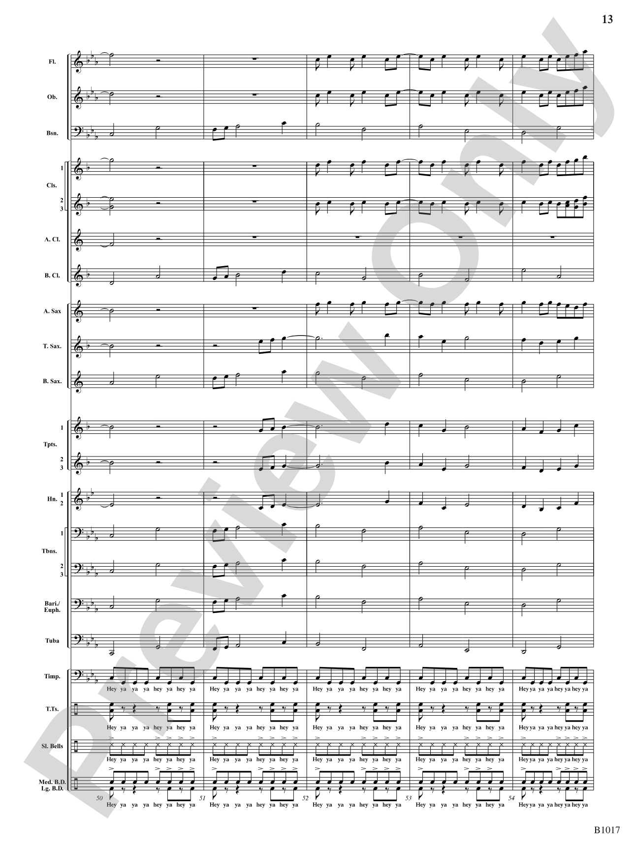 Warrior's Dance: Concert Band Conductor Score & Parts