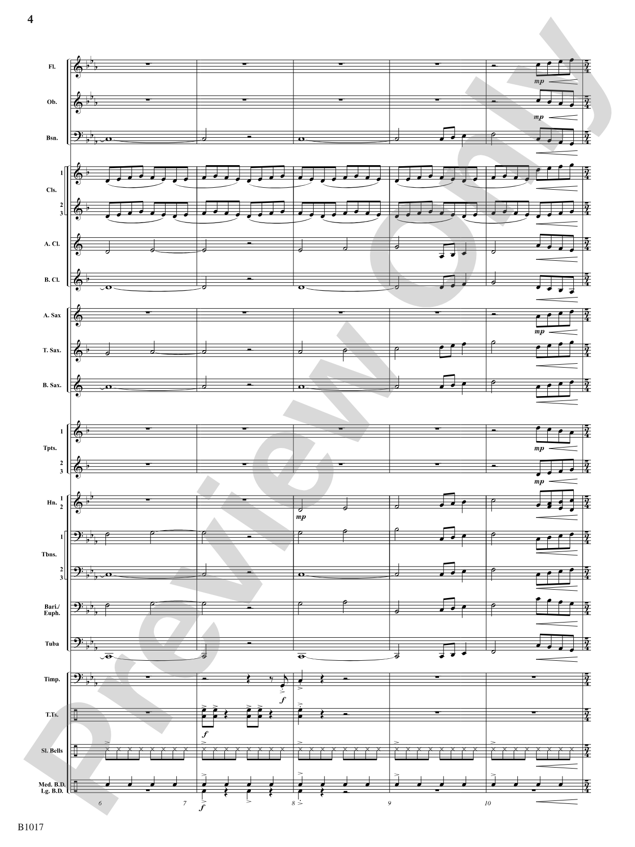 Warrior's Dance: Concert Band Conductor Score & Parts