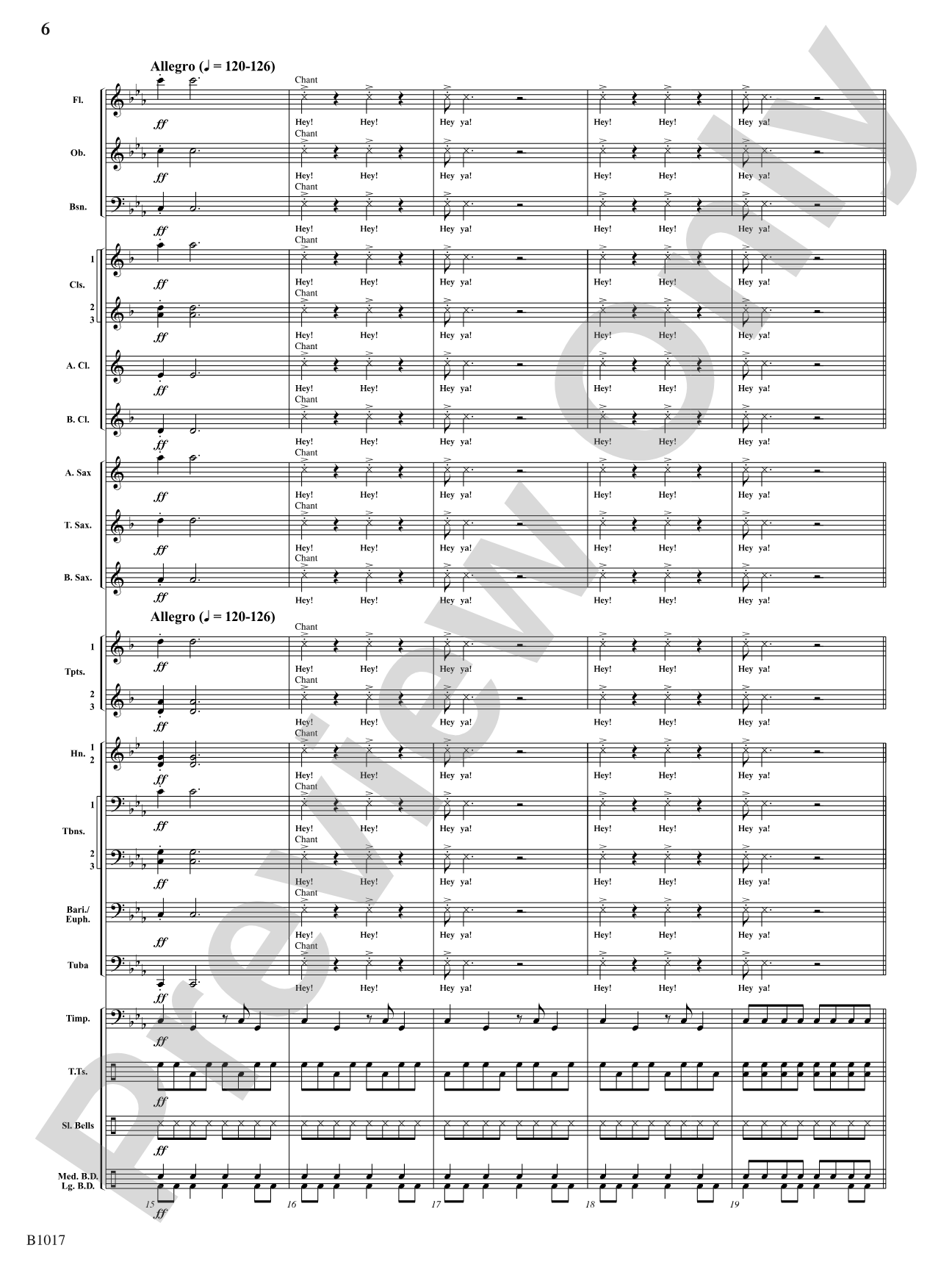 Warrior's Dance: Concert Band Conductor Score & Parts