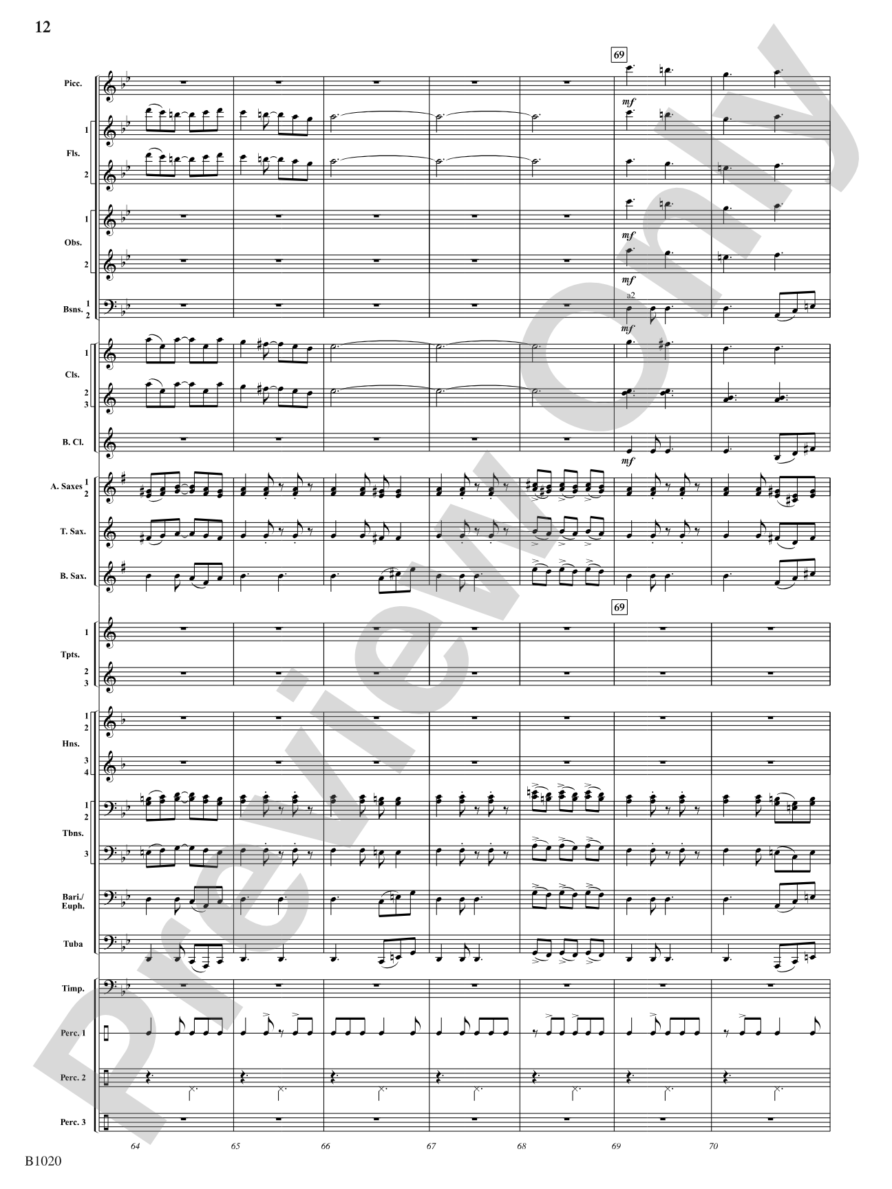 Summer Dances: Concert Band Conductor Score & Parts