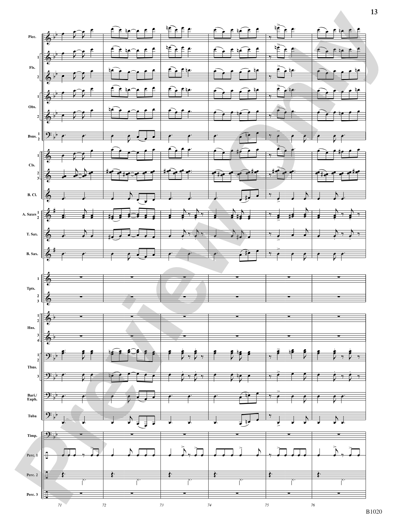Summer Dances: Concert Band Conductor Score & Parts