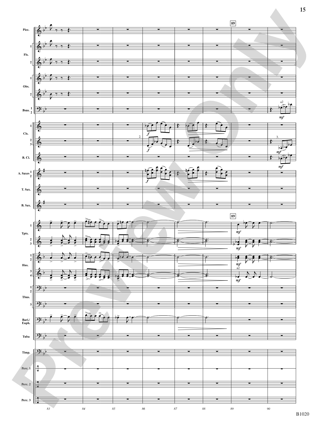 Summer Dances: Concert Band Conductor Score & Parts