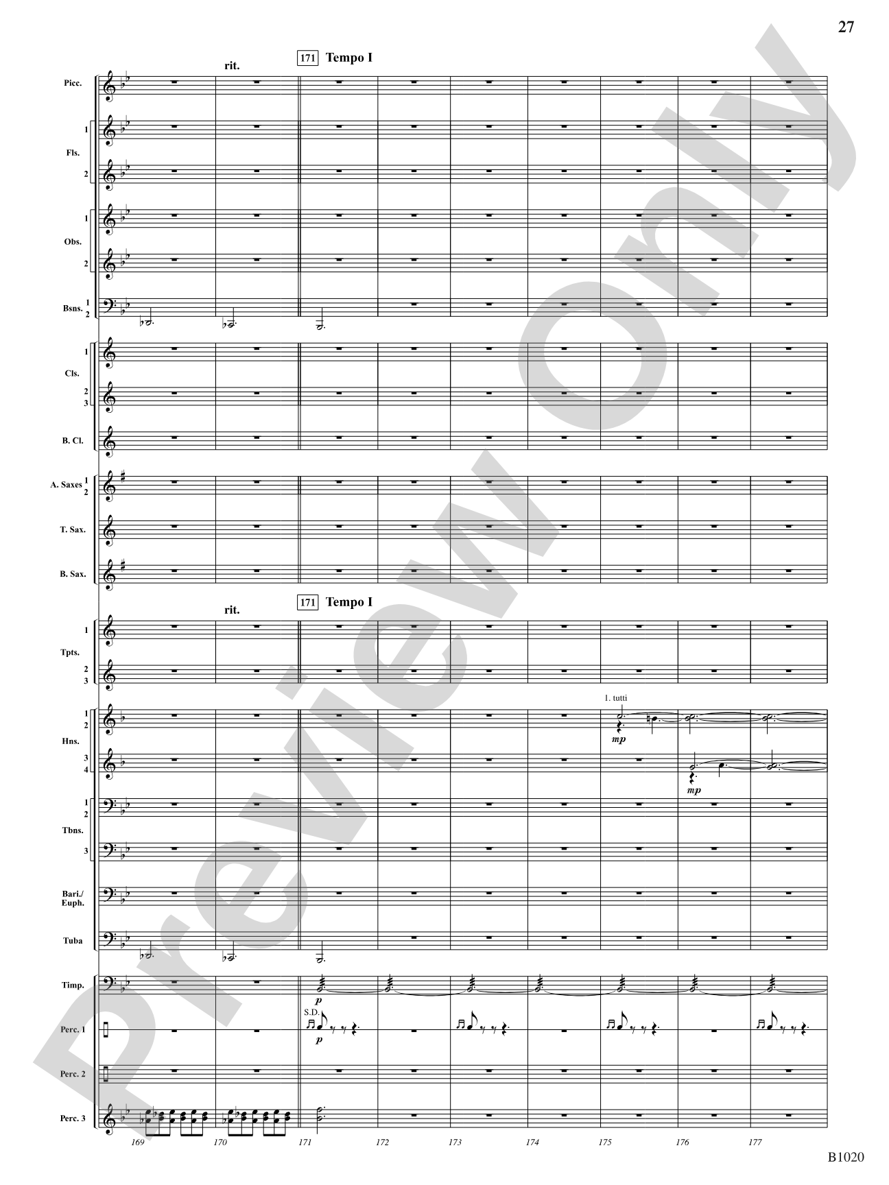 Summer Dances: Concert Band Conductor Score & Parts