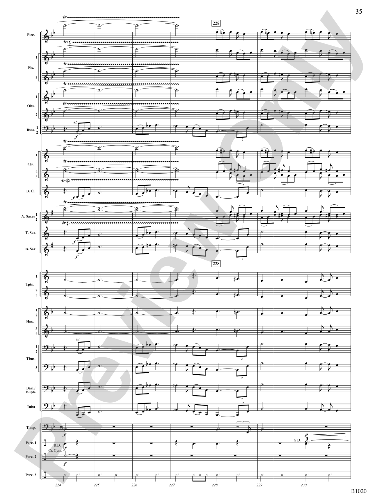 Summer Dances: Concert Band Conductor Score & Parts