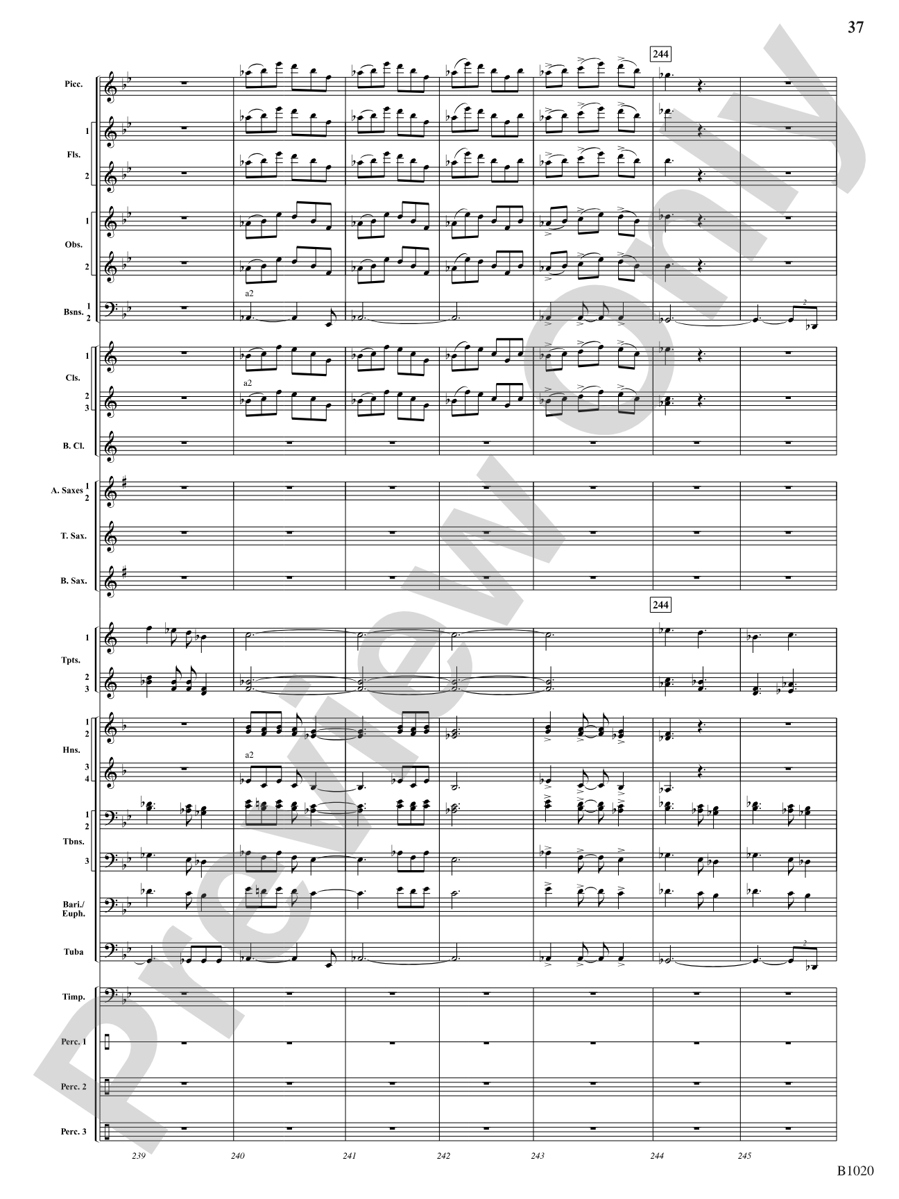 Summer Dances: Concert Band Conductor Score & Parts