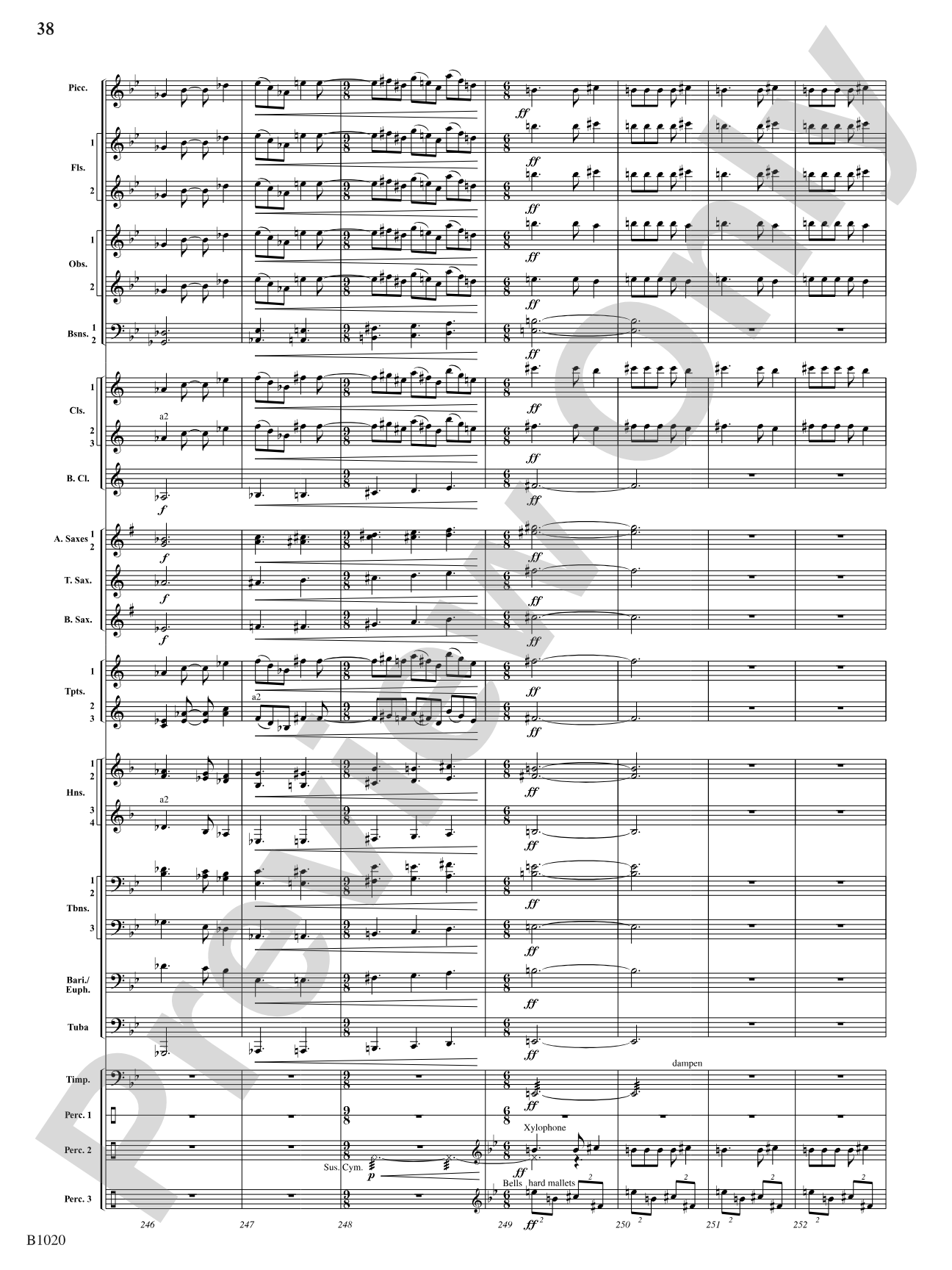 Summer Dances: Concert Band Conductor Score & Parts