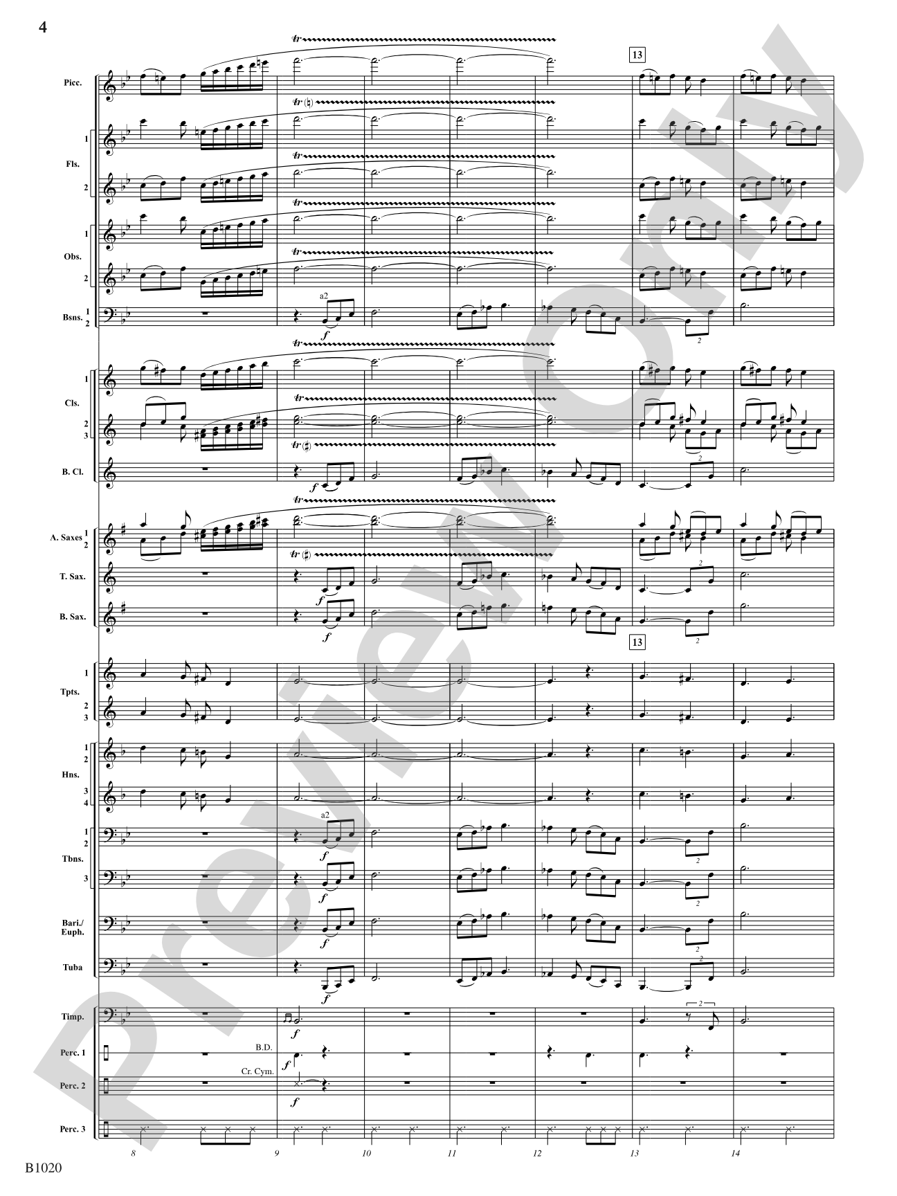 Summer Dances: Concert Band Conductor Score & Parts