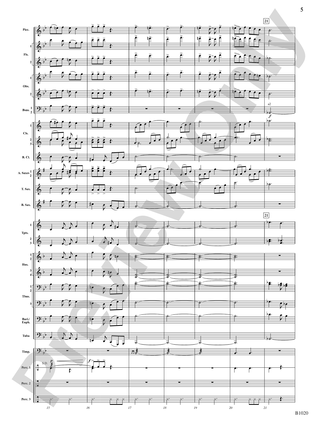 Summer Dances: Concert Band Conductor Score & Parts