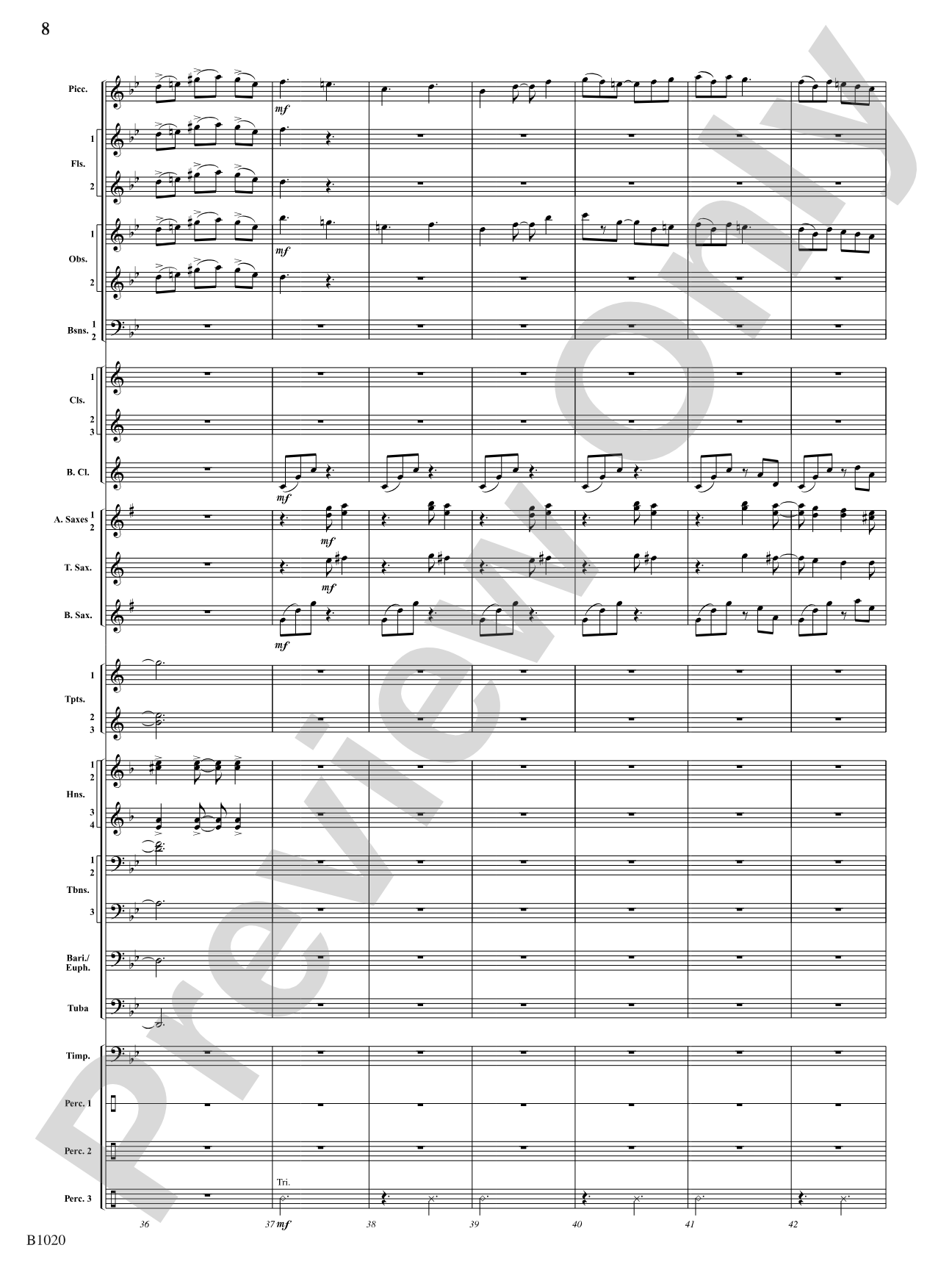 Summer Dances: Concert Band Conductor Score & Parts