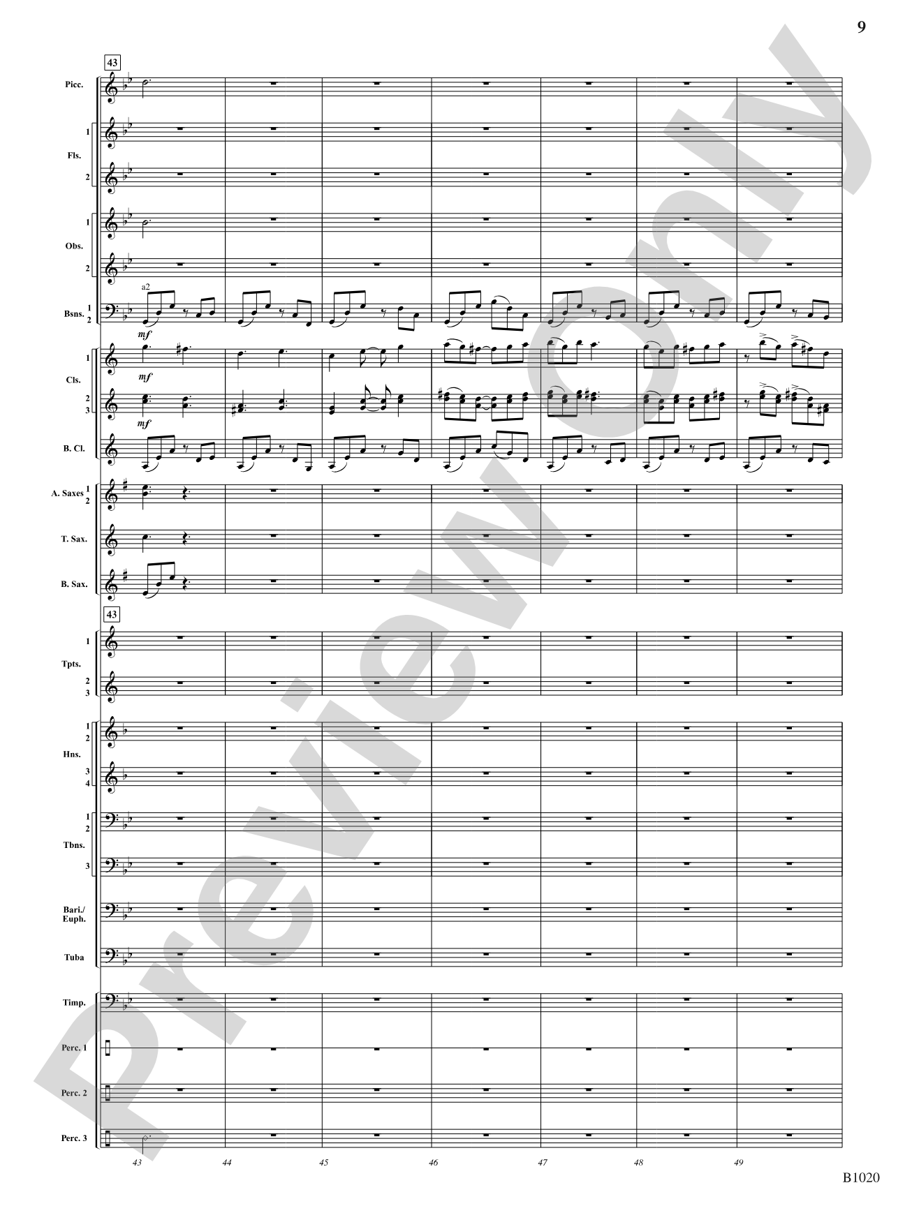Summer Dances: Concert Band Conductor Score & Parts
