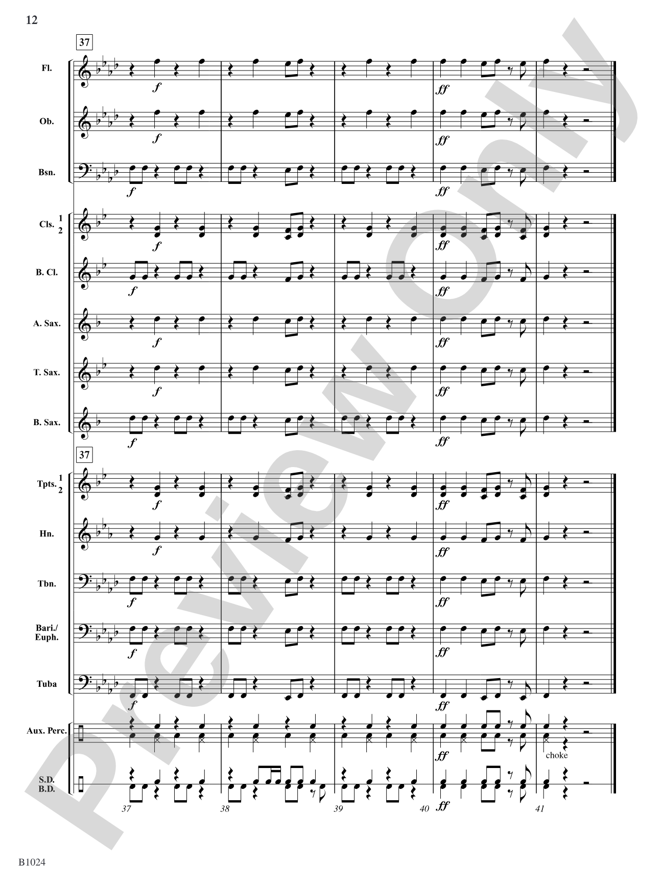Boom-Boom Stomp!: Concert Band Conductor Score & Parts