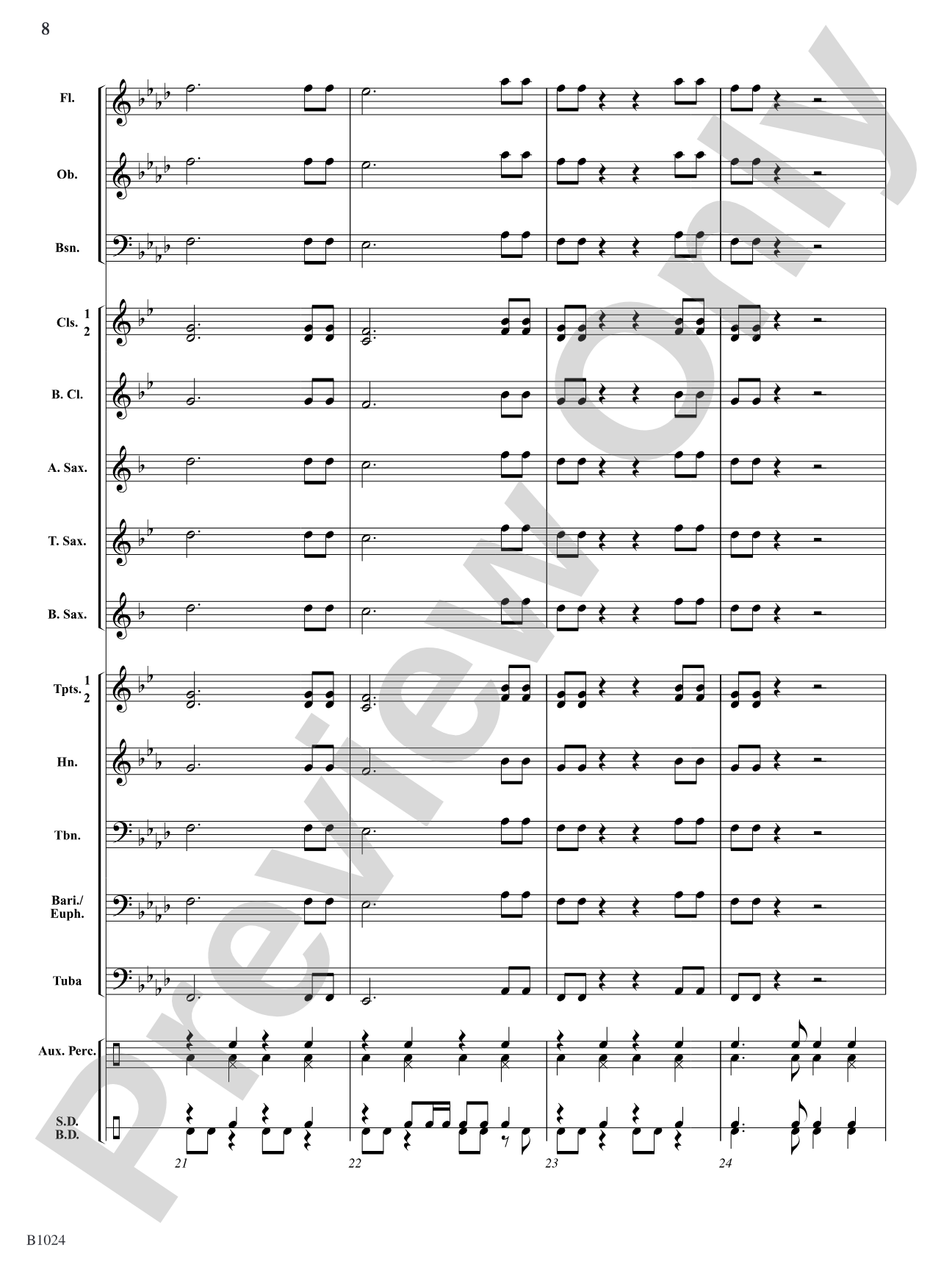 Boom-Boom Stomp!: Concert Band Conductor Score & Parts